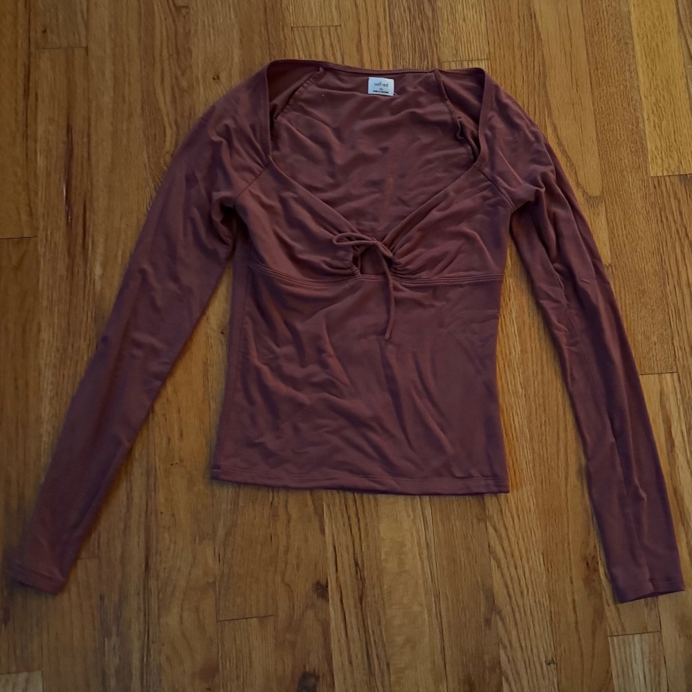Wilfred Brown Long Sleeve Top